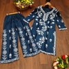  Rasili Nx Heavy Rayon Cotton With Chikankari Embroidery Kurti With Bottom Exporters In India
